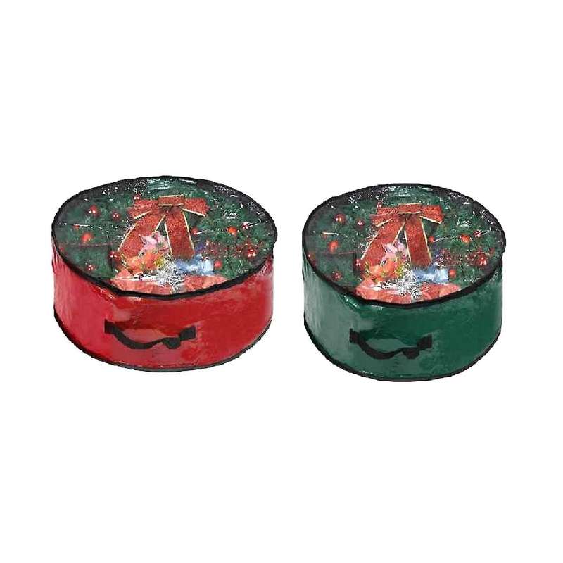 Garland Storage Bag Garland Container with Transparent Window Is Convenient for Holiday Storage