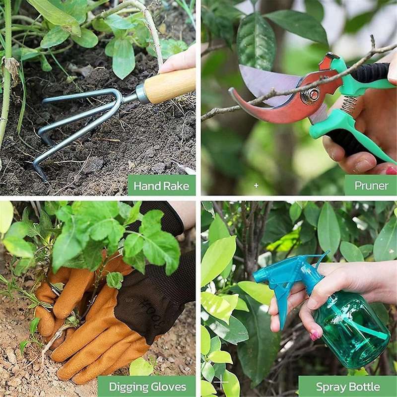 Gardening Tools 9-Piece Heavy Duty Gardening Hand Tools with Fashion and Durable Garden