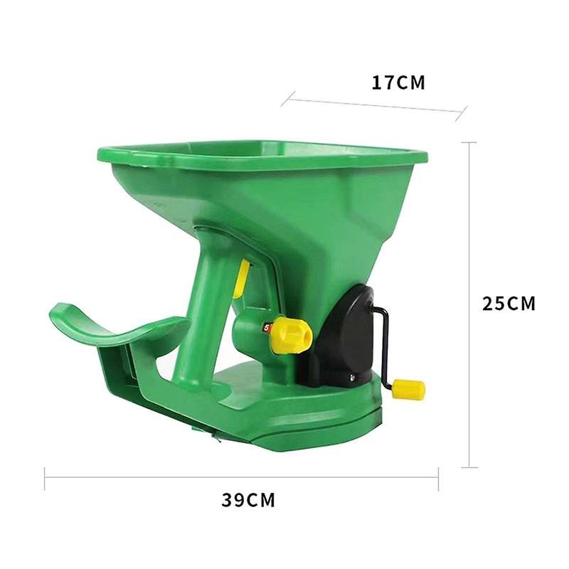 Gardener Hand- Seed Spreader 1.5l 5gear Energy Saving Portable Spreader Lawn Hand Powered Spreader H