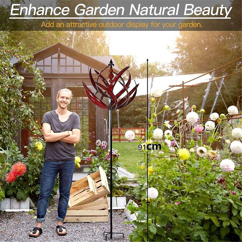 Garden Wind Spinners - Large Outdoor Metal Wind Spinners Sculptures, Lawn Art Garden Decor