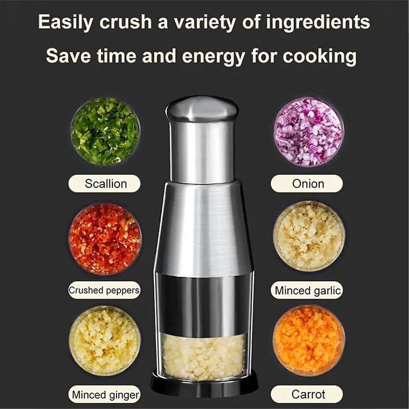 Garlic Press Multifunctional Manual Garlic Cutter for Mincing Garlic