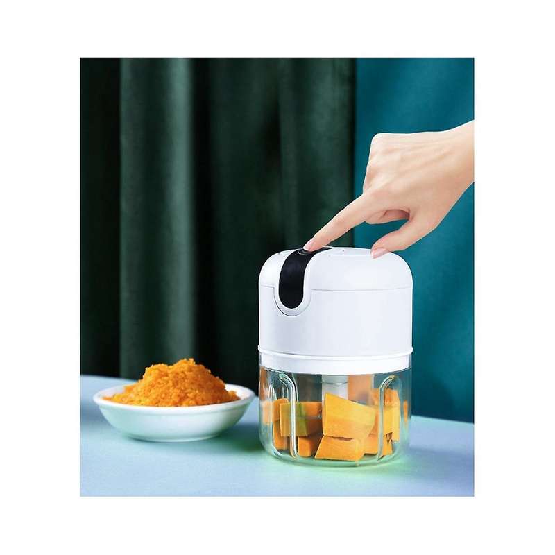 Garlic Masher, Chopper with Usb Charging, Mini Food Processor - Multi Chopper - Garlic Blender