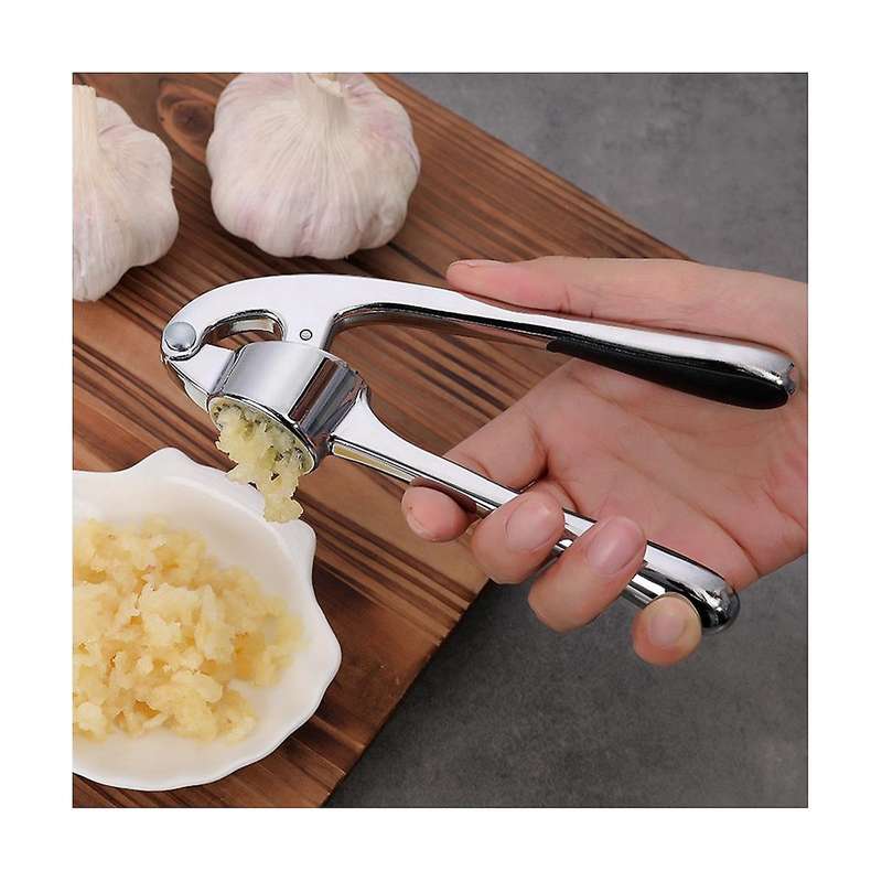 Garlic Press Set Kitchen Gadgets, Garlic Press with Easy Squeeze Handle - Garlic Chopping Tool-easy
