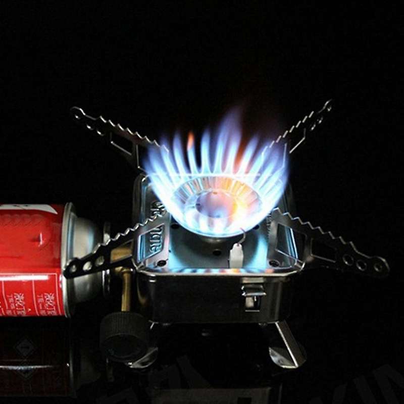 Gas Burner Camping Stove Tourist Equipment Outdoor Cooker Kitchen Propane Butane Gas Stove Hiking Fi