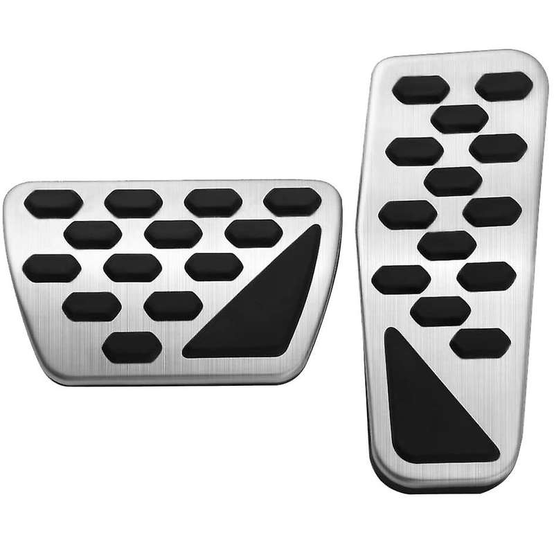 Gas and Brake Pedal Cover Auto Stainless Steel Foot Pedal Pad Kit Fit for JL Models 2018-2020, 2 PCS