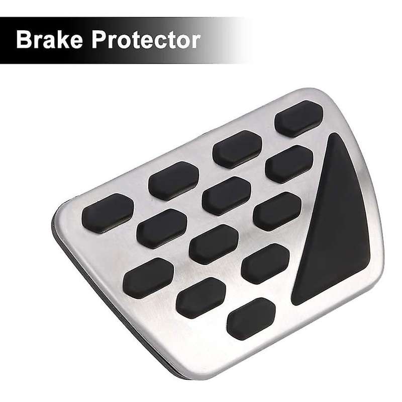 Gas and Brake Pedal Cover Auto Stainless Steel Foot Pedal Pad Kit Fit for JL Models 2018-2020, 2 PCS