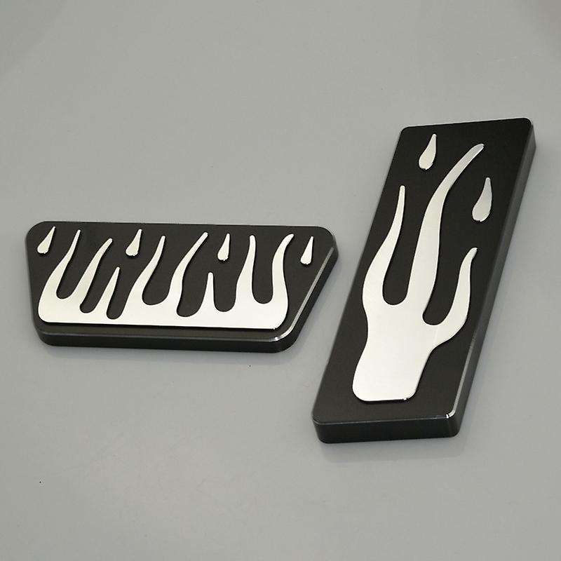 Gas and Brake Pedal Cover Auto Foot Pedal Pad Kit Retrofitting Accessories for Wrangler JK Series 07