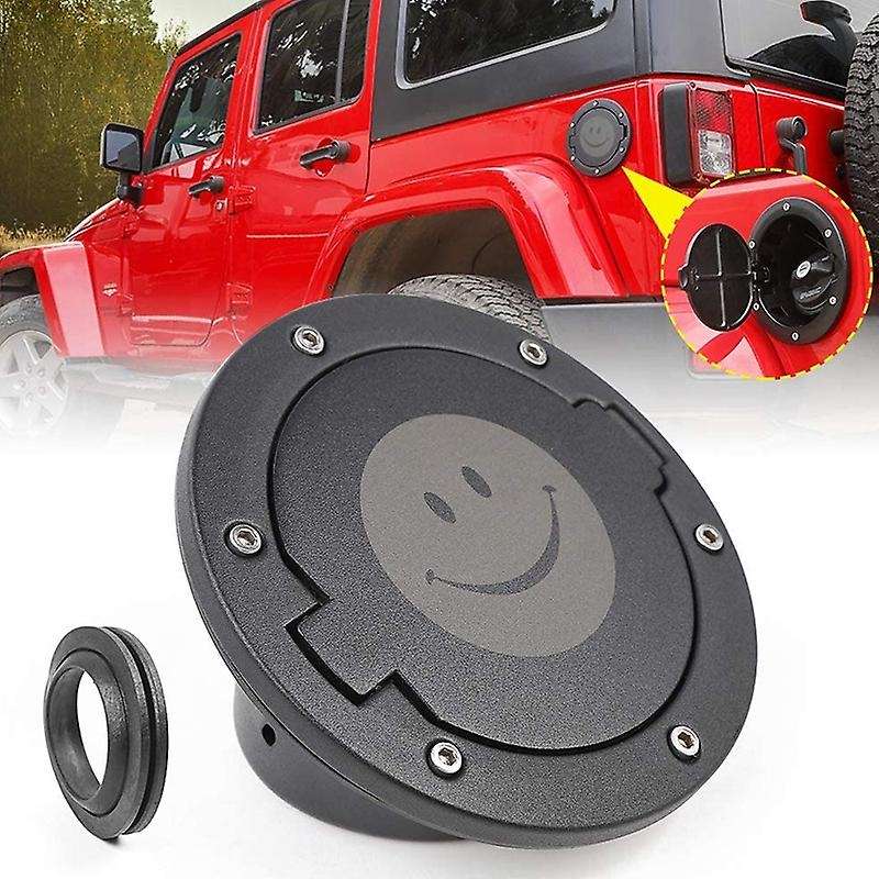 Gas Cap Cover Gas Tank Cap for Wrangler 2007-2018 JK Unlimited Sport 2/4 Doors
