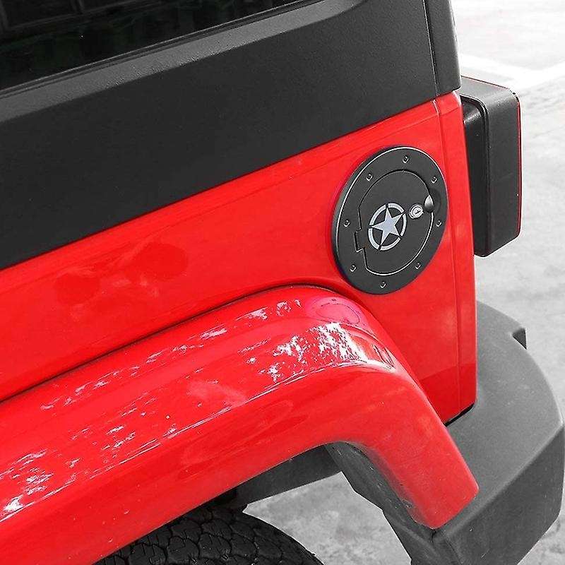 Gas Cap Cover Locking Gas Tank Door for 2007-2018 JK Pentastar Style