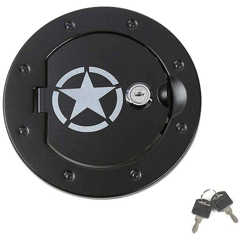 Gas Cap Cover Locking Gas Tank Door for 2007-2018 JK Pentastar Style