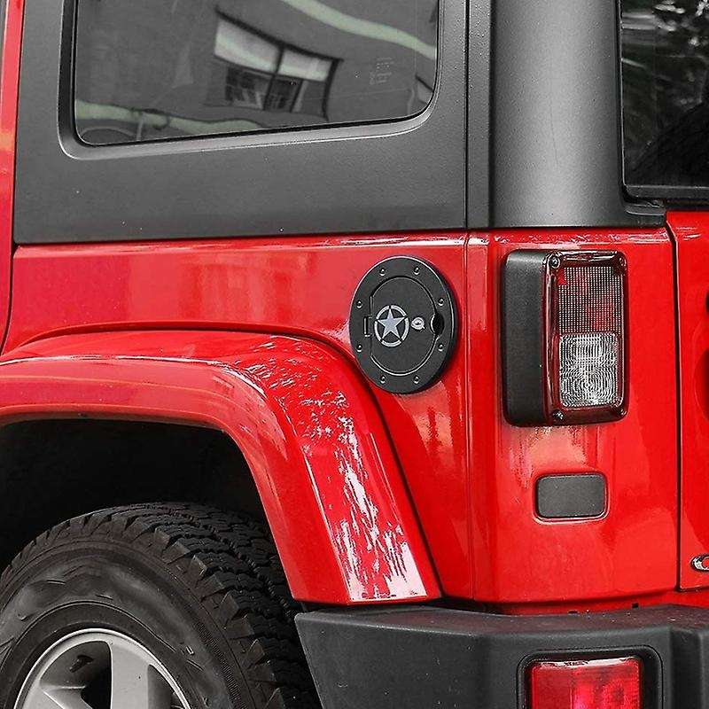 Gas Cap Cover Locking Gas Tank Door for 2007-2018 JK Pentastar Style