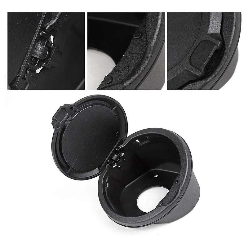 Gas Cap Cover Fuel Door for JL JLU Unlimited 2-Door 4-Door 2018 2019 2020 2021 Black