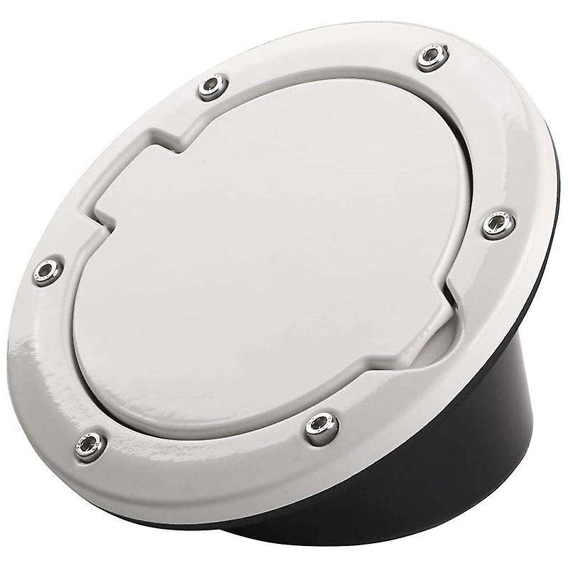 Gas Cap Cover White JK Fuel Door Gas Cover for JK 2-Door 4-Door 2007-2017