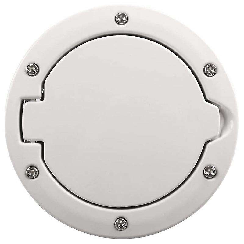 Gas Cap Cover White JK Fuel Door Gas Cover for JK 2-Door 4-Door 2007-2017