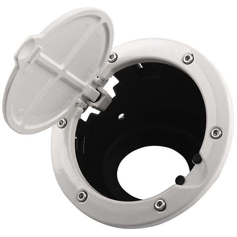 Gas Cap Cover White JK Fuel Door Gas Cover for JK 2-Door 4-Door 2007-2017