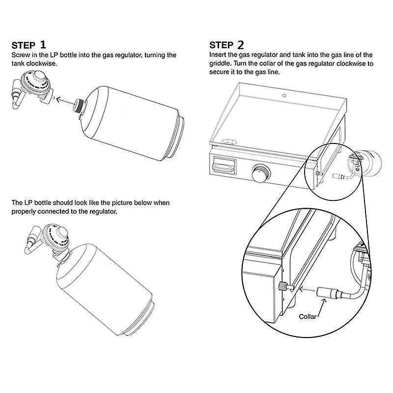 Gas Grill Regulator Replacement for Blackstone Tabletop Griddle