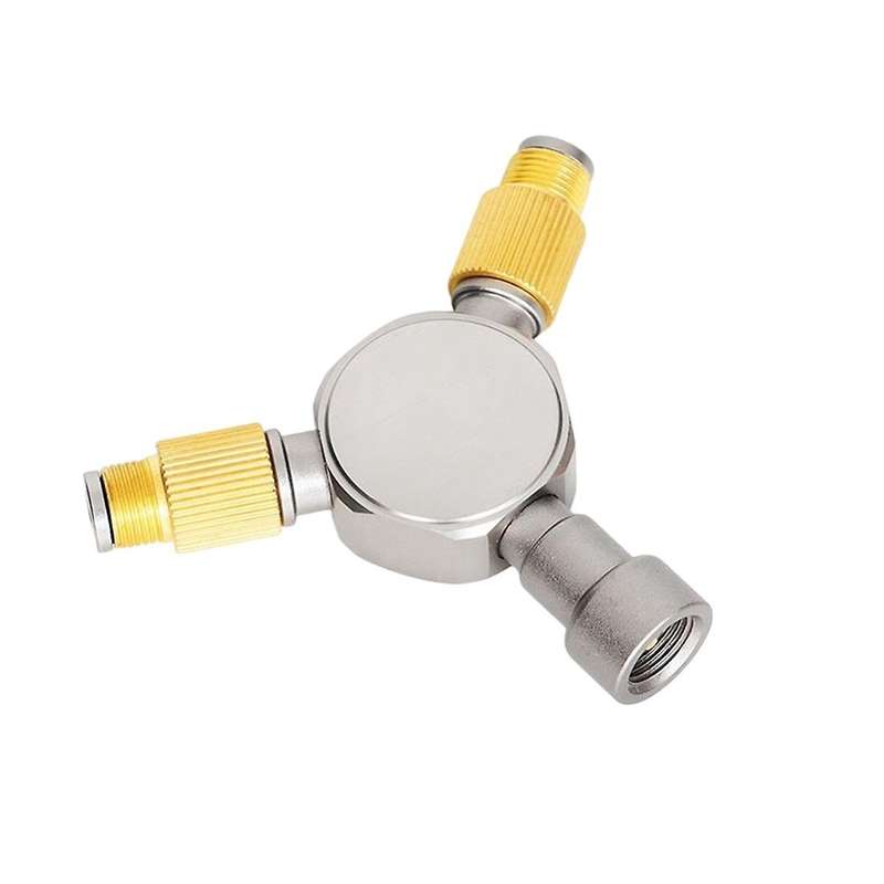 Gas Tank Distributor for Camping Stove Converts 1 Tank to 2 Interfaces for Outdoor Cooking and Light