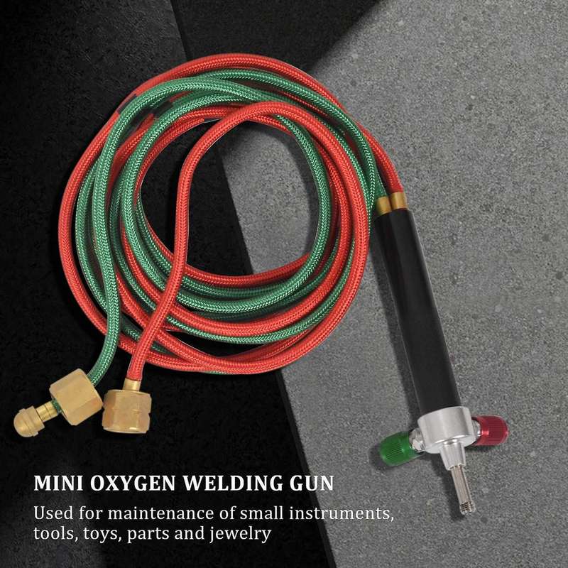 -gas Torch Mini Gas Little Torch Welding Soldering Kit with 5 Tips Welding Soldering Flexible Hosed