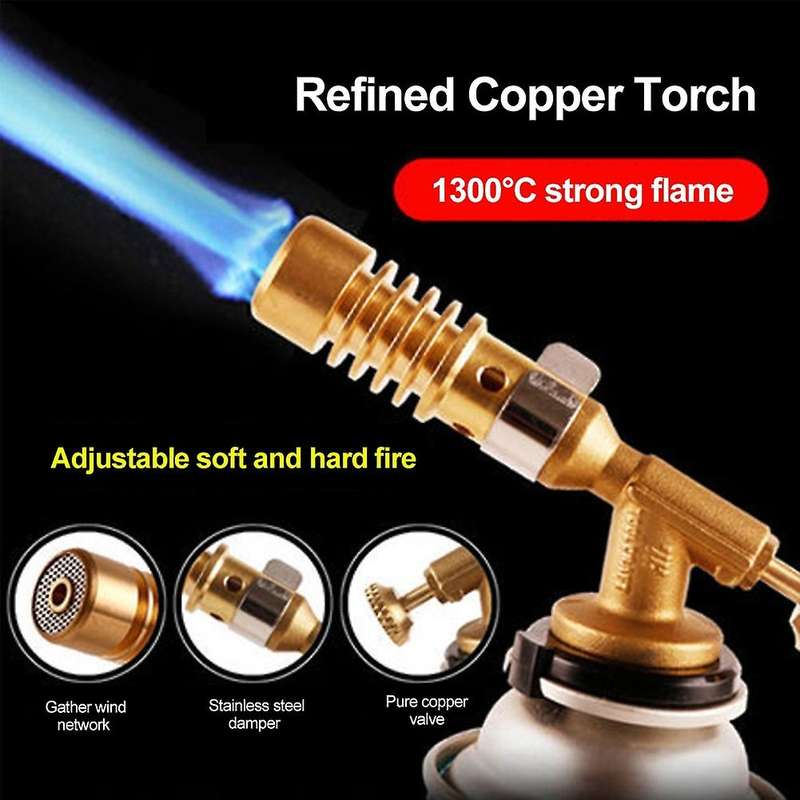 Gas Welding Torch Portable Gas Torch Blowtorch Copper High Temperature Brass Mapp Gas Torch Brazing