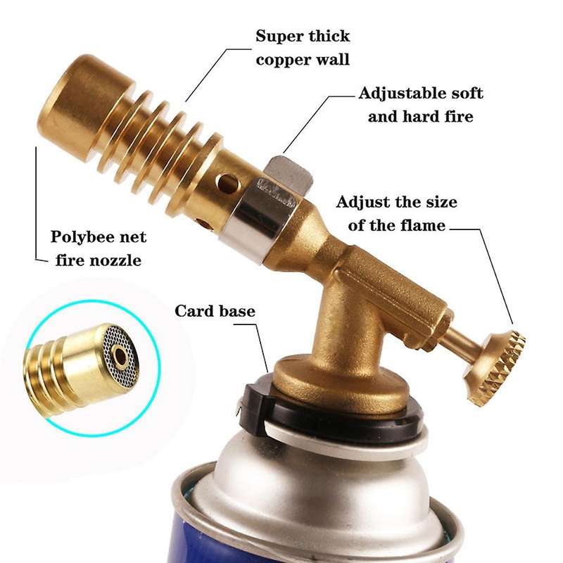 Gas Welding Torch Portable Gas Torch Blowtorch Copper High Temperature Brass Mapp Gas Torch Brazing