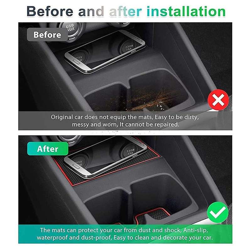 Gate Groove Pad for Swift 2017-2021 Accessories Car Door Slot Mats Console Cup Holder Coaster for Ca