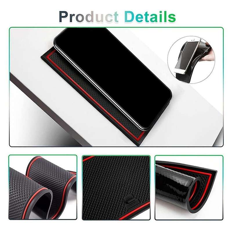 Gate Groove Pad for Swift 2017-2021 Accessories Car Door Slot Mats Console Cup Holder Coaster for Ca
