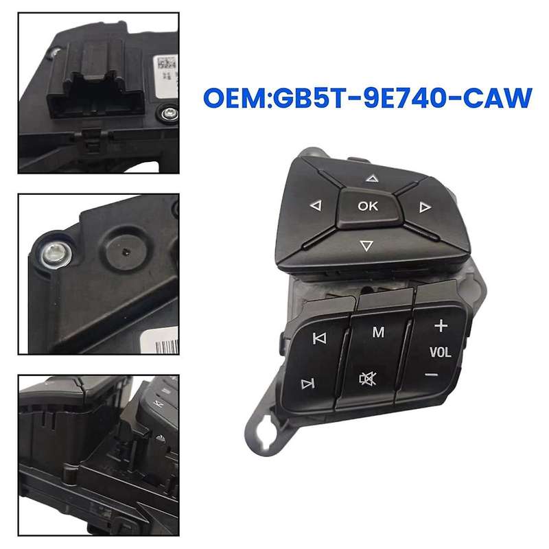GB5T-9E740-CAW Car Right Wheel Steering Cruise Control Switch Fit for 2016-2019 GB5T9E740CAW