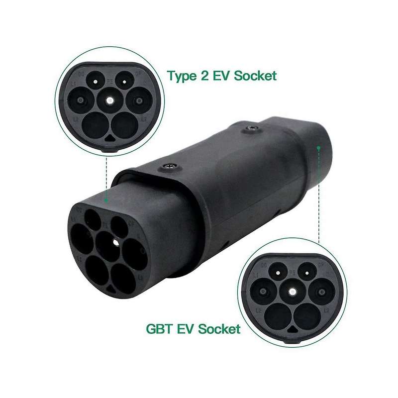 Gbt to Type 2 Ev Charger Adaptor Iec 62196 to Gb China Standard Ev Charger Converter Adapter 16a 32