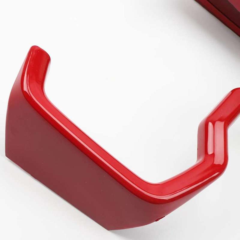Gear Console Water Cup Frame Cover Trim Decoration for 2019 Car Interior Accessories ABS, Red