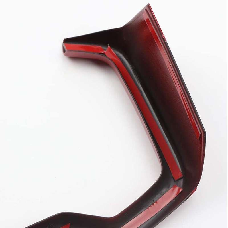 Gear Console Water Cup Frame Cover Trim Decoration for 2019 Car Interior Accessories ABS, Red
