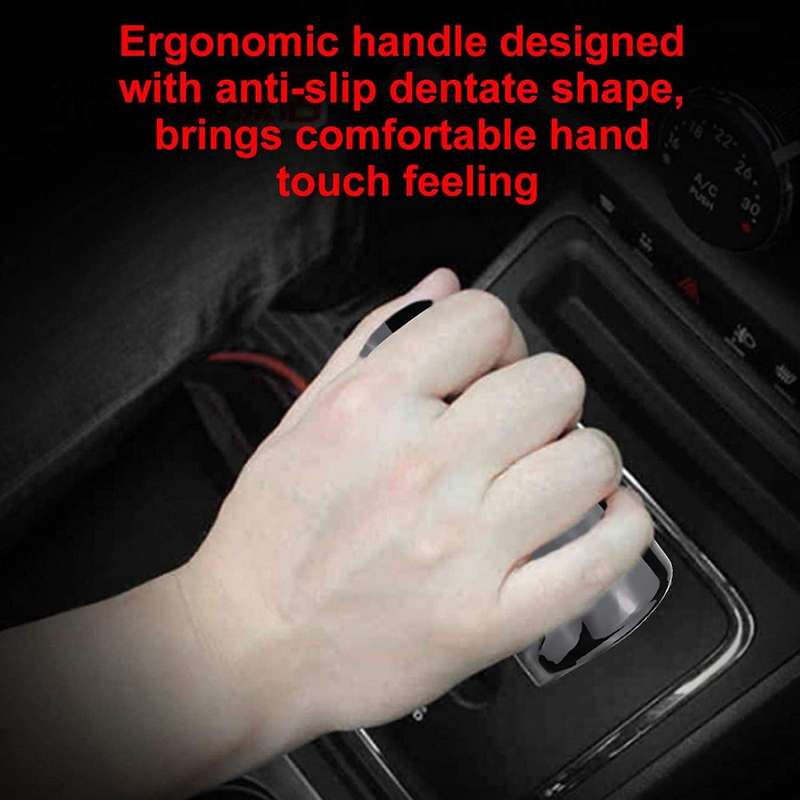 Gear Knob T-Handle Shape Car Gear Shift Lever Knob Head Shifter for Charger Black