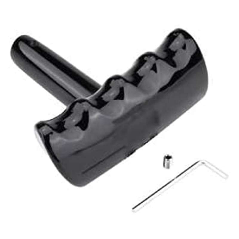 Gear Knob T-Handle Shape Car Gear Shift Lever Knob Head Shifter for Charger Black