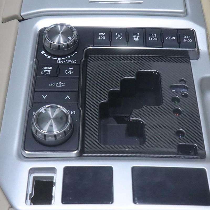 Gear Panel Protection Prevent Scratching Central Decoration for Land Cruiser 200 2016-2021 Carbon Fi