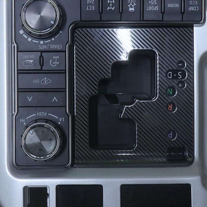 Gear Panel Protection Prevent Scratching Central Decoration for Land Cruiser 200 2016-2021 Carbon Fi