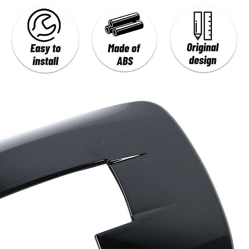 Gear Shift Box Panel Frame Trim Cover Sticker ABS for 2010 2011 2012 2013 2014 2015, Black