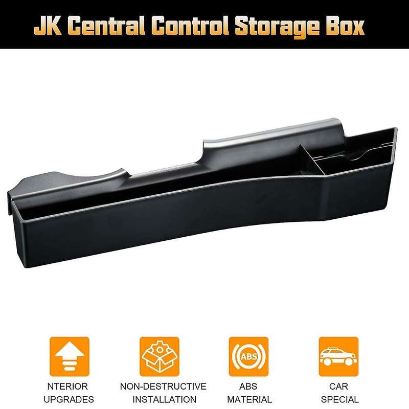 Gear Shift Console Pocket Organizer space Filler Storage Box Tray for Wrangler JK 2011-2017 Seat Sid