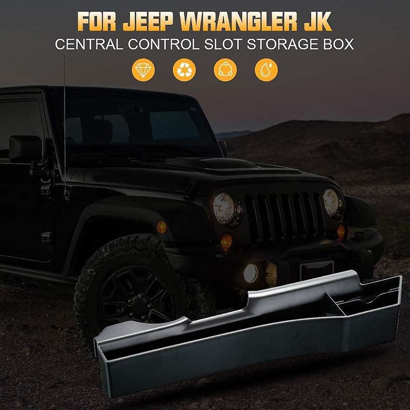 Gear Shift Console Pocket Organizer space Filler Storage Box Tray for Wrangler JK 2011-2017 Seat Sid