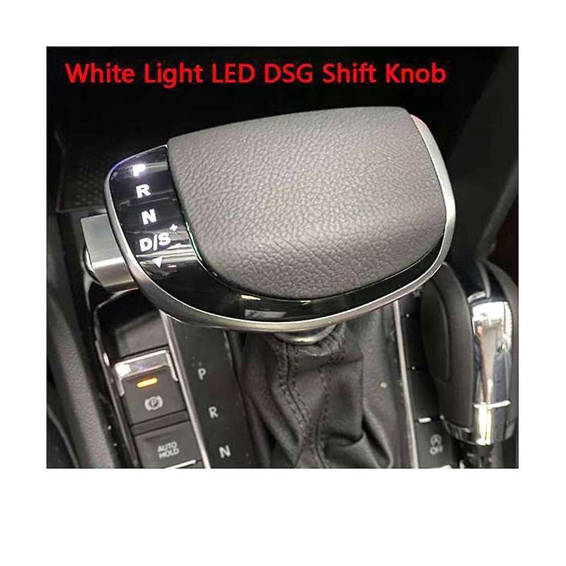 Gear Shift Head White Light Led Shift Knob Center Console Auto Gear Shifter for B8 Golf 7 Mk6