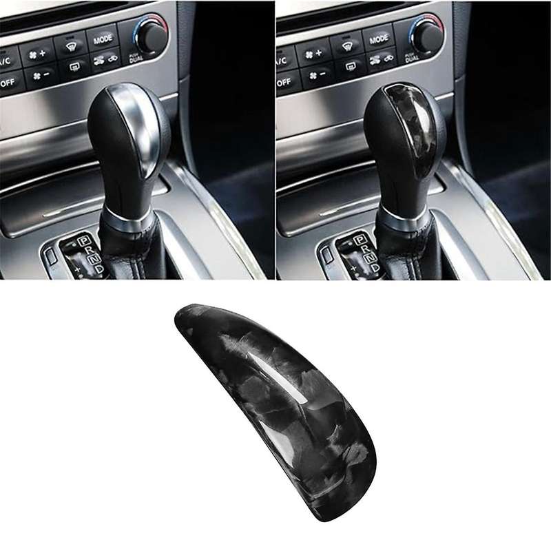 Gear Shift Knob Cover Carbon Fiber for G37 G35 G25 Q40 FX35 FX37 Center Console Shifter Stick Cove T
