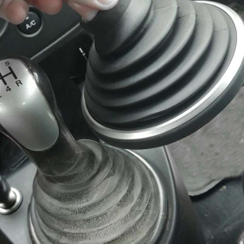 Gear Shift Knob Gaiter Gear Shaft Rubber Gaiter Dust Cover Bottom Frame for Fiesta 2004 2005 2006 20