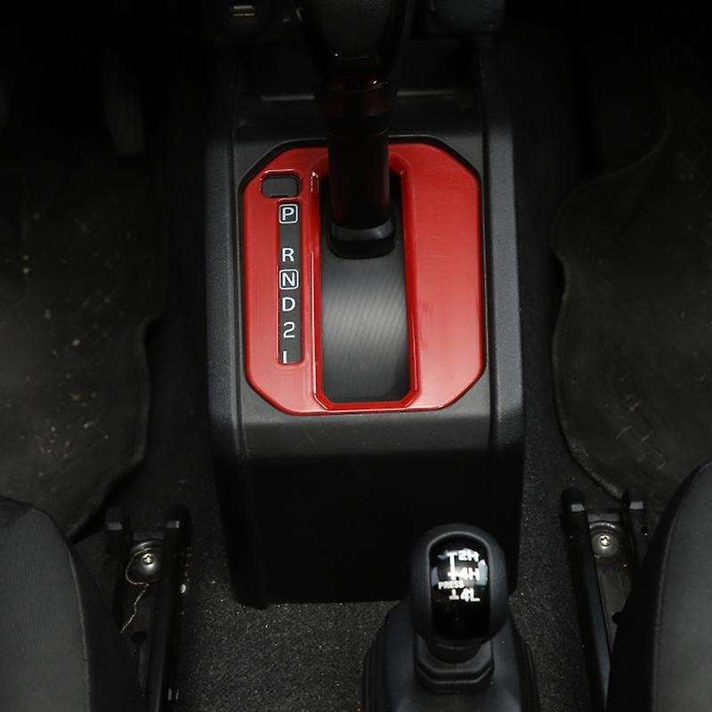 Gear Shift Panel Cover Trim Sticker for Jimny 2019-2020 JB74 JB64 LHD Car Accessories, Red
