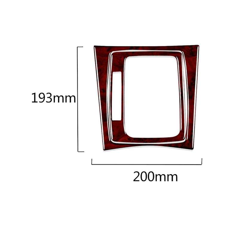 Gear Shift Panel Cover Trim for C Class W204 2007-2013 Red Wood Grain