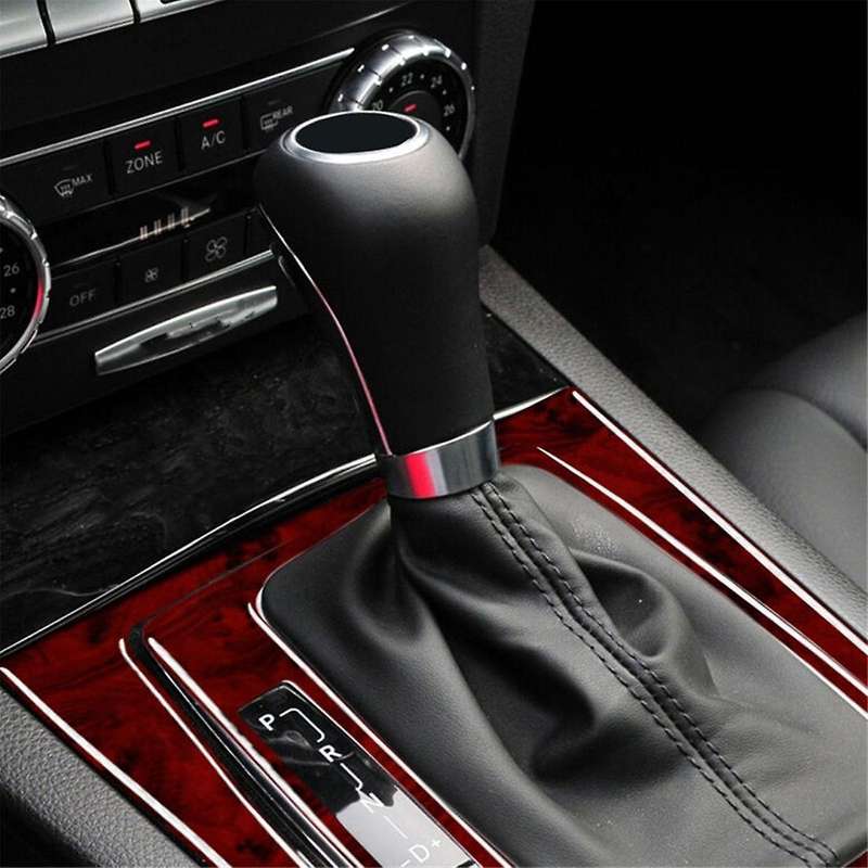 Gear Shift Panel Cover Trim for C Class W204 2007-2013 Red Wood Grain