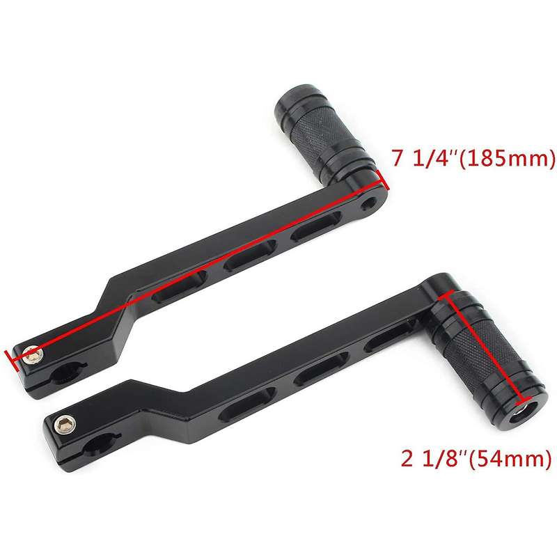 Gear Shift Lever Shifter Pegs Heel/Toe Black Aluminum for Softail FLST Touring Road Glide