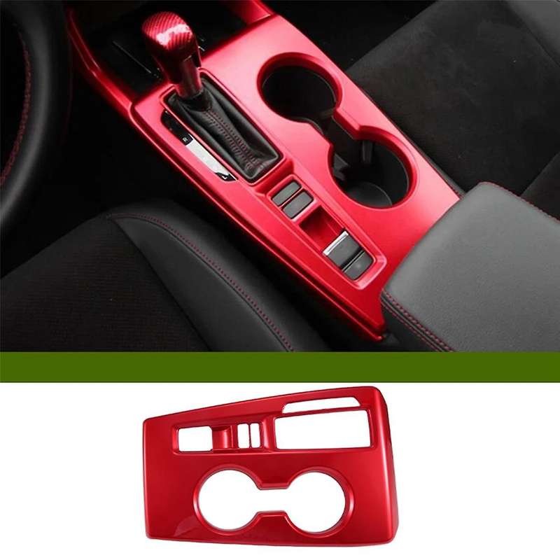 Gear Shift Panel Cover Trim Decor for 11Th 2022 2023 Red Interior Accessories