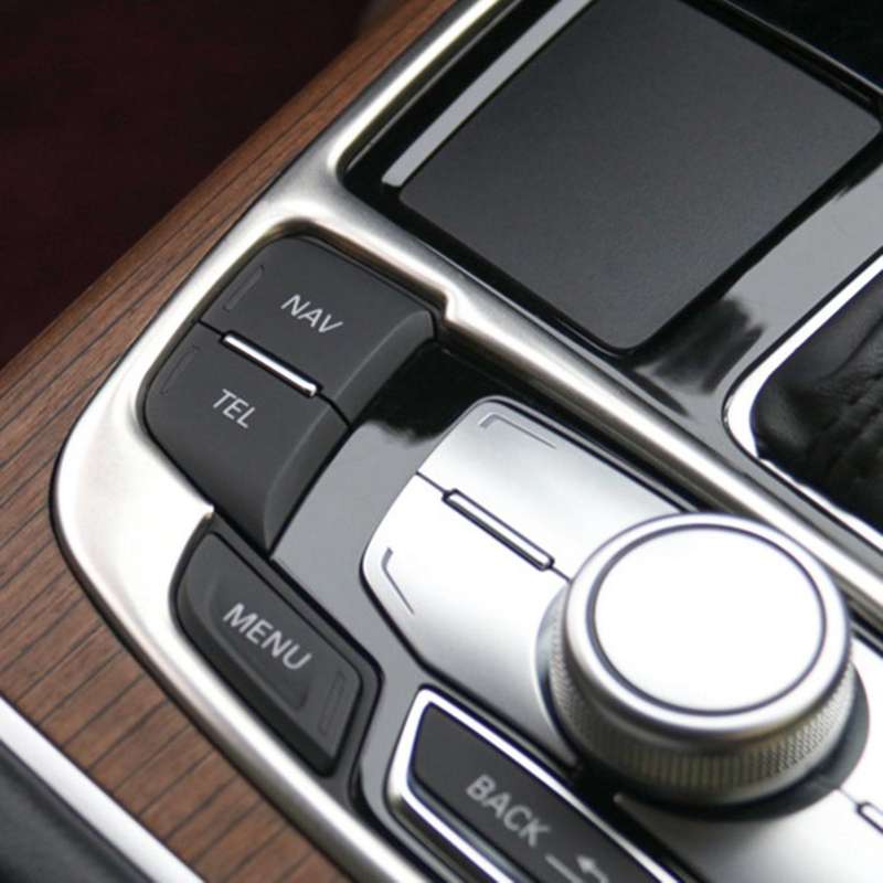 Gear Shift Panel Trim Frame Decorative Stickers for - A6 C7 A7 2012-2017 Car Accessories