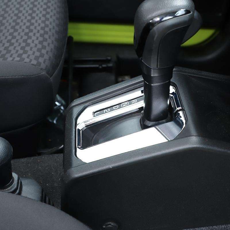 Gear Shift Panel Cover Trim Sticker for Jimny 2019-2020 JB74 JB64 LHD Car Accessories, Silver