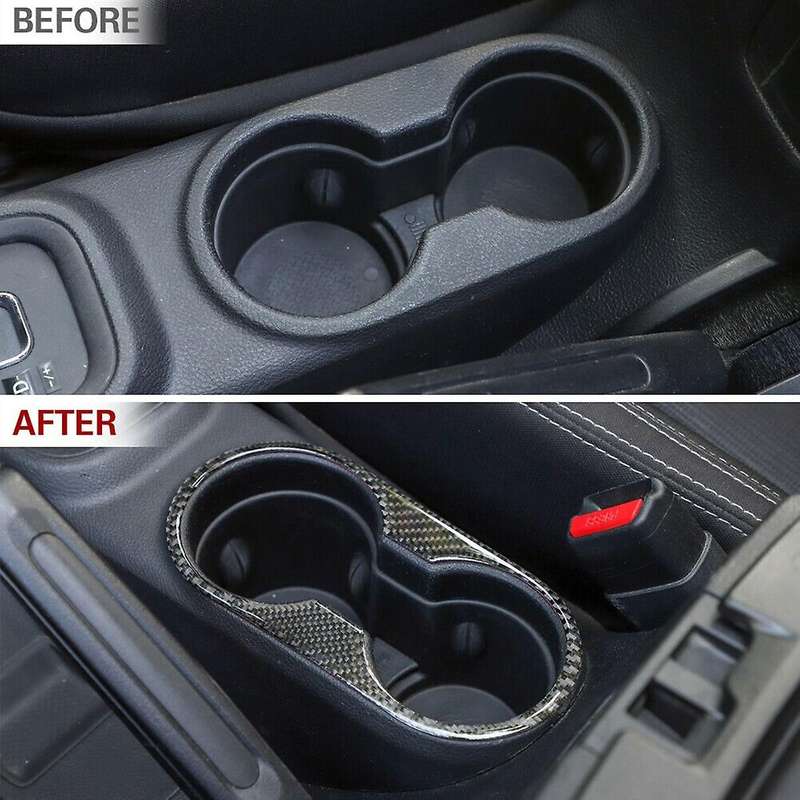 Gear Shift Trim Cover Kit Interior Accessories for Wrangler JK JKU 2011-2017 ABS Carbon Fiber 8PCS