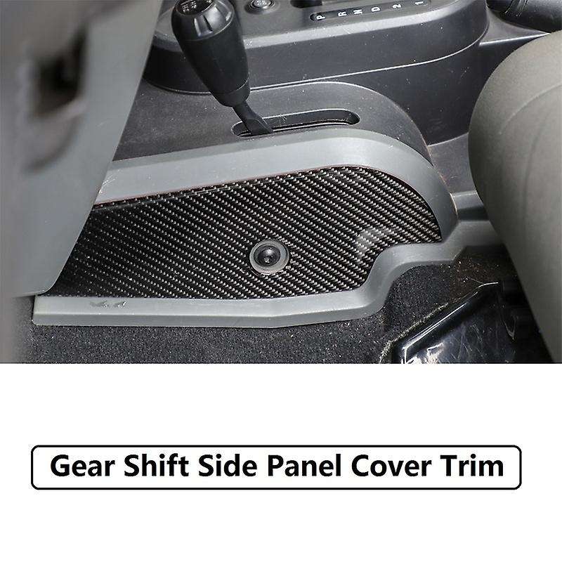 Gear Shift Side Panel Cover Trim Sticker for JK 2007-2010 Carbon Fiber Car Accessories