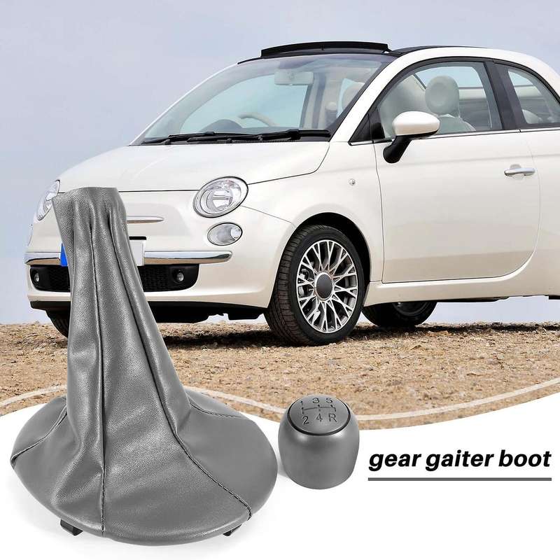 Gear Stick Shift Knob Gaiter Boot Cover Compatible 500 500c Panda 03-12